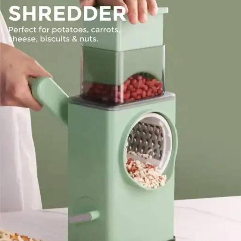 3-in-1 Manual Drum Vegetable Slicer and Grater Set by HitMyNeed