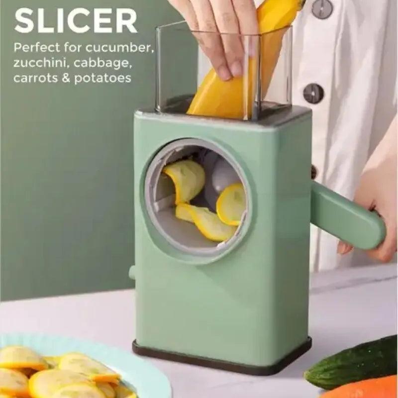 3-in-1 Manual Drum Vegetable Slicer and Grater Set by HitMyNeed