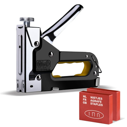3-in-1 Manual Staple Gun with 600 Staples by HitMyNeed