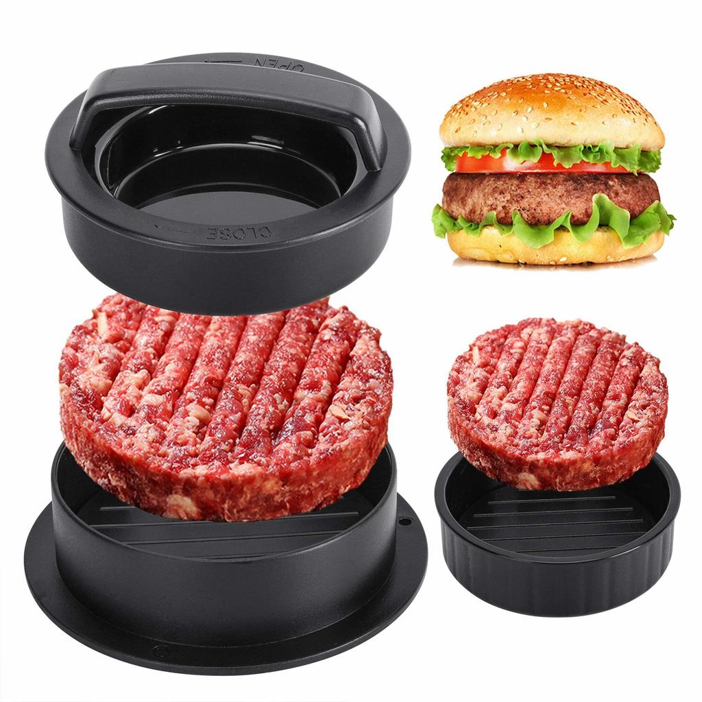 3-in-1 Non-Stick Burger Patty Press Mold by HitMyNeed