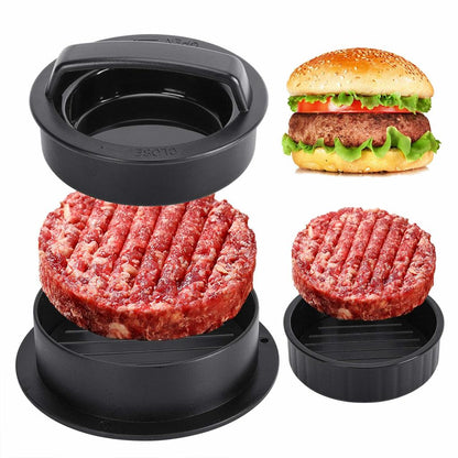 3-in-1 Non-Stick Burger Patty Press Mold by HitMyNeed