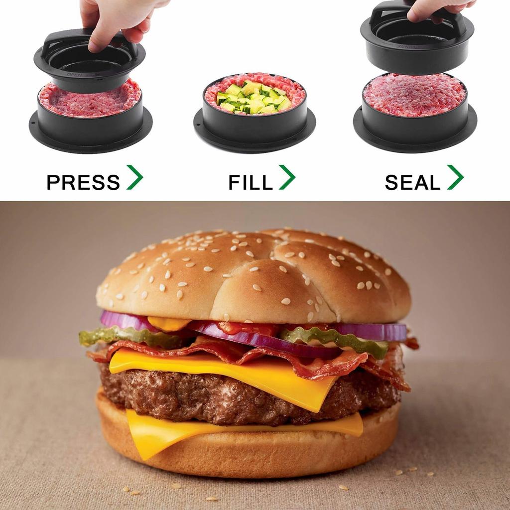 3-in-1 Non-Stick Burger Patty Press Mold by HitMyNeed