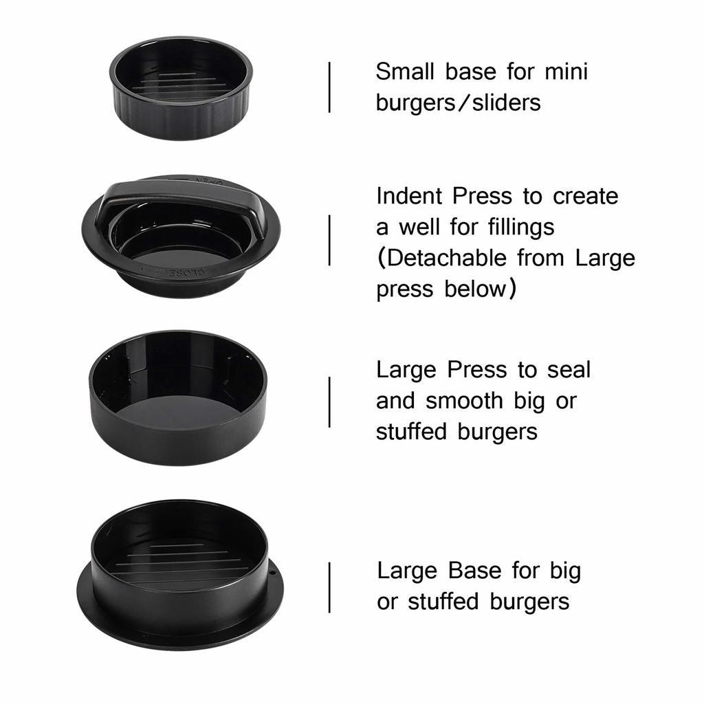 3-in-1 Non-Stick Burger Patty Press Mold by HitMyNeed