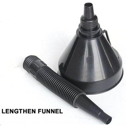 3-in-1 Oil Funnel with Flexible Hose and Filter by HitMyNeed