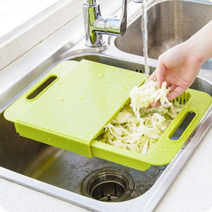 3-In-1 Over-the-Sink Cutting Board & Colander by HitMyNeed