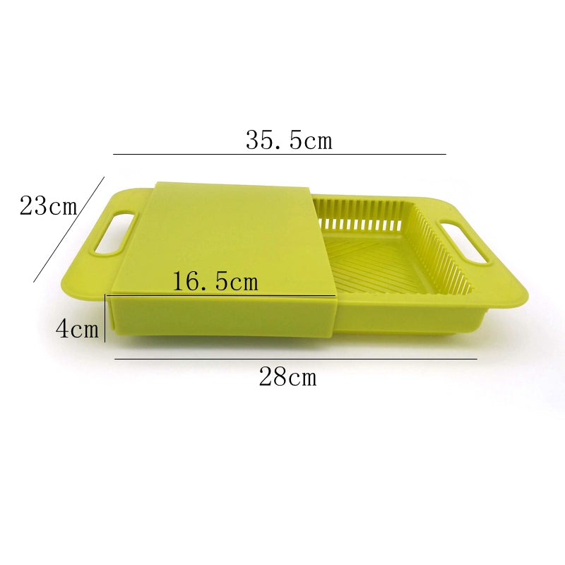 3-In-1 Over-the-Sink Cutting Board & Colander by HitMyNeed