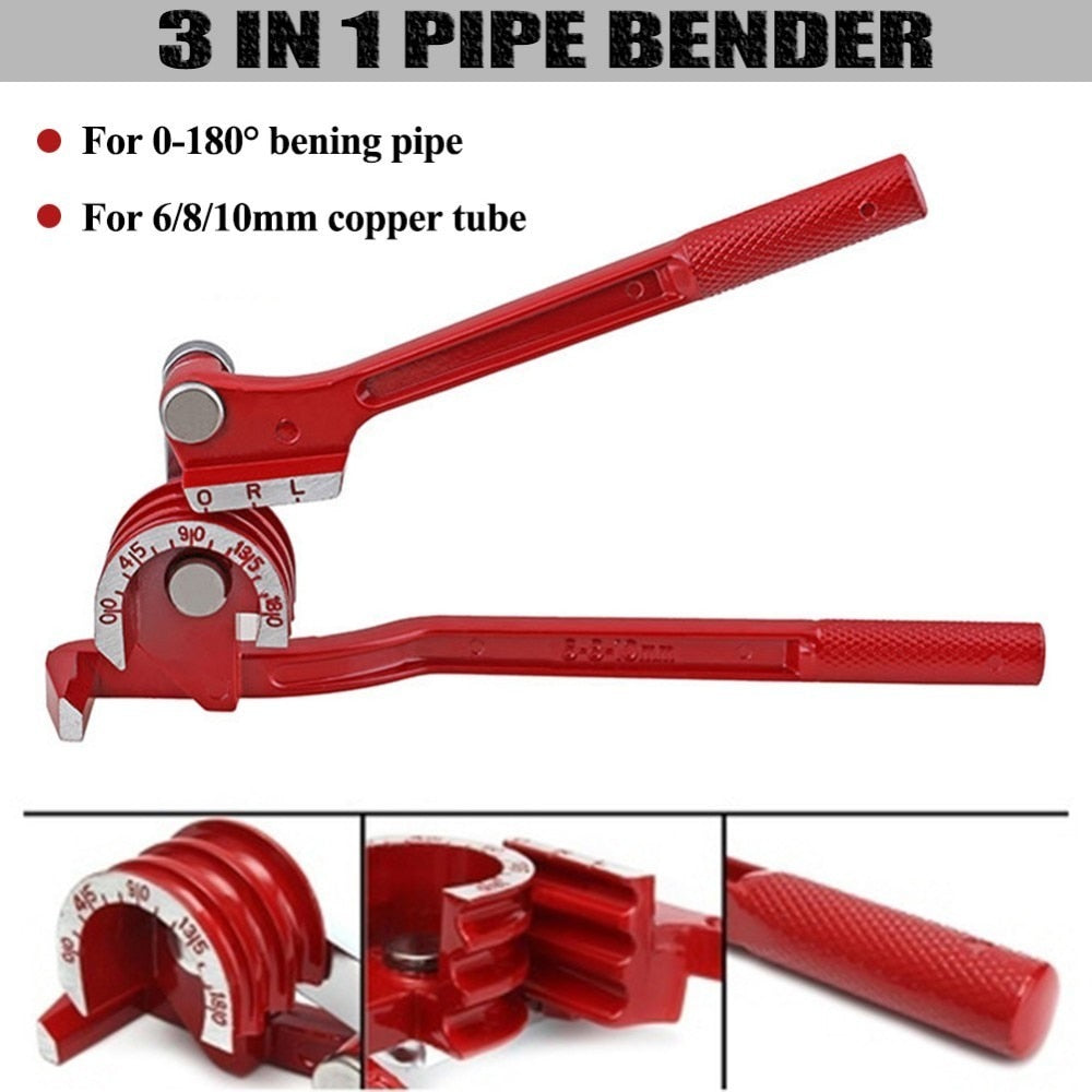 3-in-1 Pipe Tube Bender 180° Handheld Tool by HitMyNeed