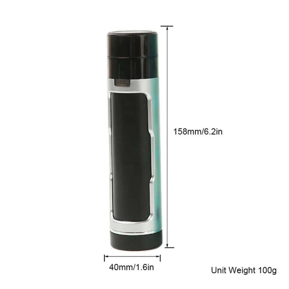 3-in-1 Portable Cigarette Case with Manual Grinder by HitMyNeed