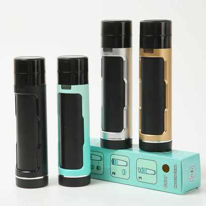 3-in-1 Portable Cigarette Case with Manual Grinder by HitMyNeed