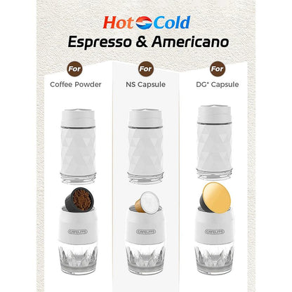 3-in-1 Portable Manual Espresso Maker for Travel by HitMyNeed