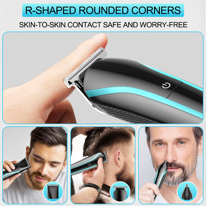 3-in-1 Rechargeable Men's Hair, Beard & Nose Trimmer by HitMyNeed