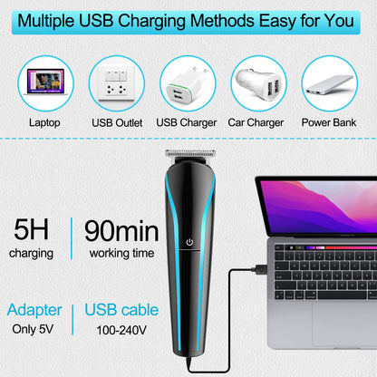 3-in-1 Rechargeable Men's Hair, Beard & Nose Trimmer by HitMyNeed