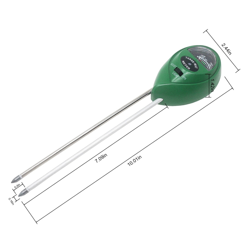 3-in-1 Soil Moisture, pH and Light Tester by HitMyNeed