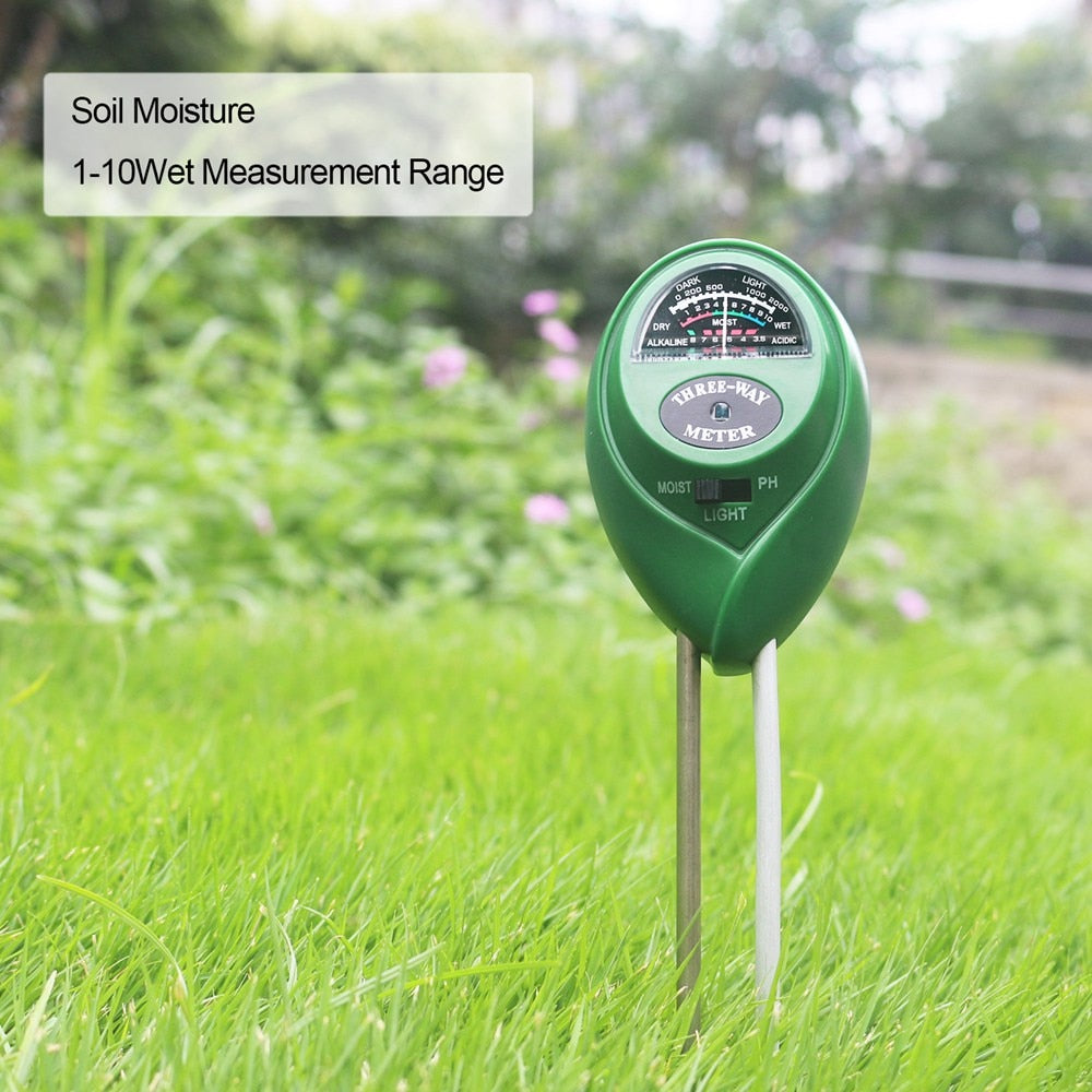 3-in-1 Soil Moisture, pH and Light Tester by HitMyNeed