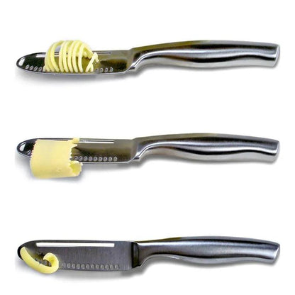 3-in-1 Stainless Steel Butter & Cheese Spreader Knife by HitMyNeed