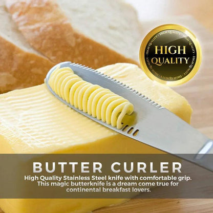 3-in-1 Stainless Steel Butter & Cheese Spreader Knife by HitMyNeed