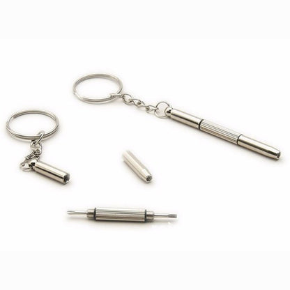 3-in-1 Stainless Steel Eyeglass Screwdriver Keychain by HitMyNeed