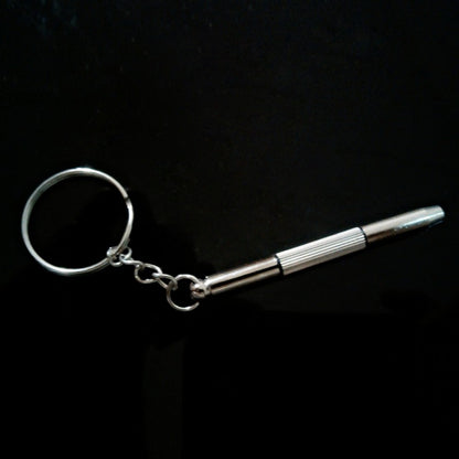 3-in-1 Stainless Steel Eyeglass Screwdriver Keychain by HitMyNeed