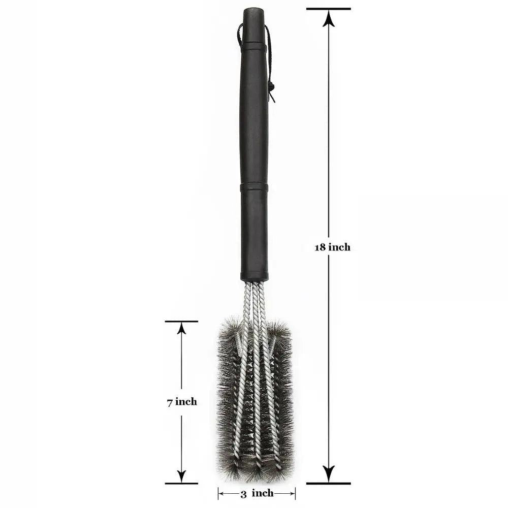3-in-1 Stainless Steel Grill Cleaning Brush by HitMyNeed