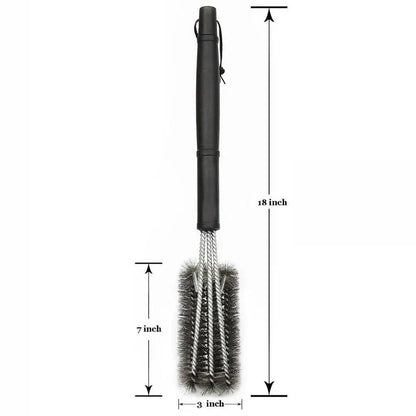 3-in-1 Stainless Steel Grill Cleaning Brush by HitMyNeed
