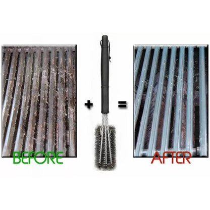 3-in-1 Stainless Steel Grill Cleaning Brush by HitMyNeed