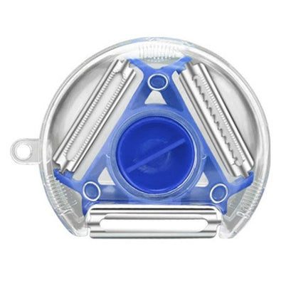 3-in-1 Stainless Steel Magic Trio Peeler Set blue by HitMyNeed