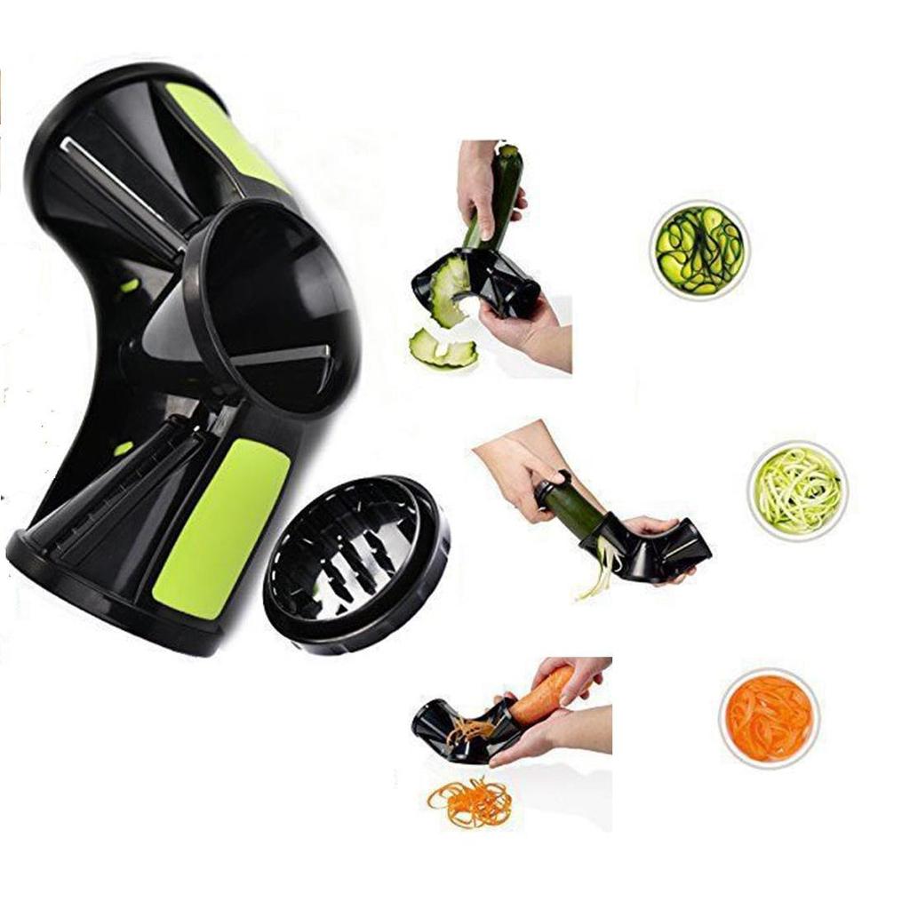 3-in-1 Stainless Steel Vegetable Spiralizer Cutter by HitMyNeed