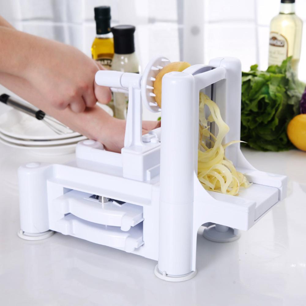 3-in-1 Tri-Blade Vegetable Slicer and Spiralizer by HitMyNeed