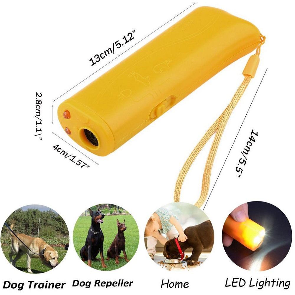 3-in-1 Ultrasonic Dog Anti-Bark & Training Device by HitMyNeed