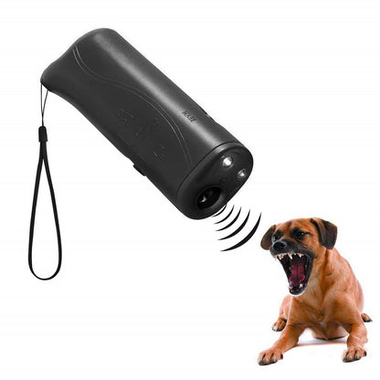 3-in-1 Ultrasonic Dog Anti-Bark & Training Device black by HitMyNeed