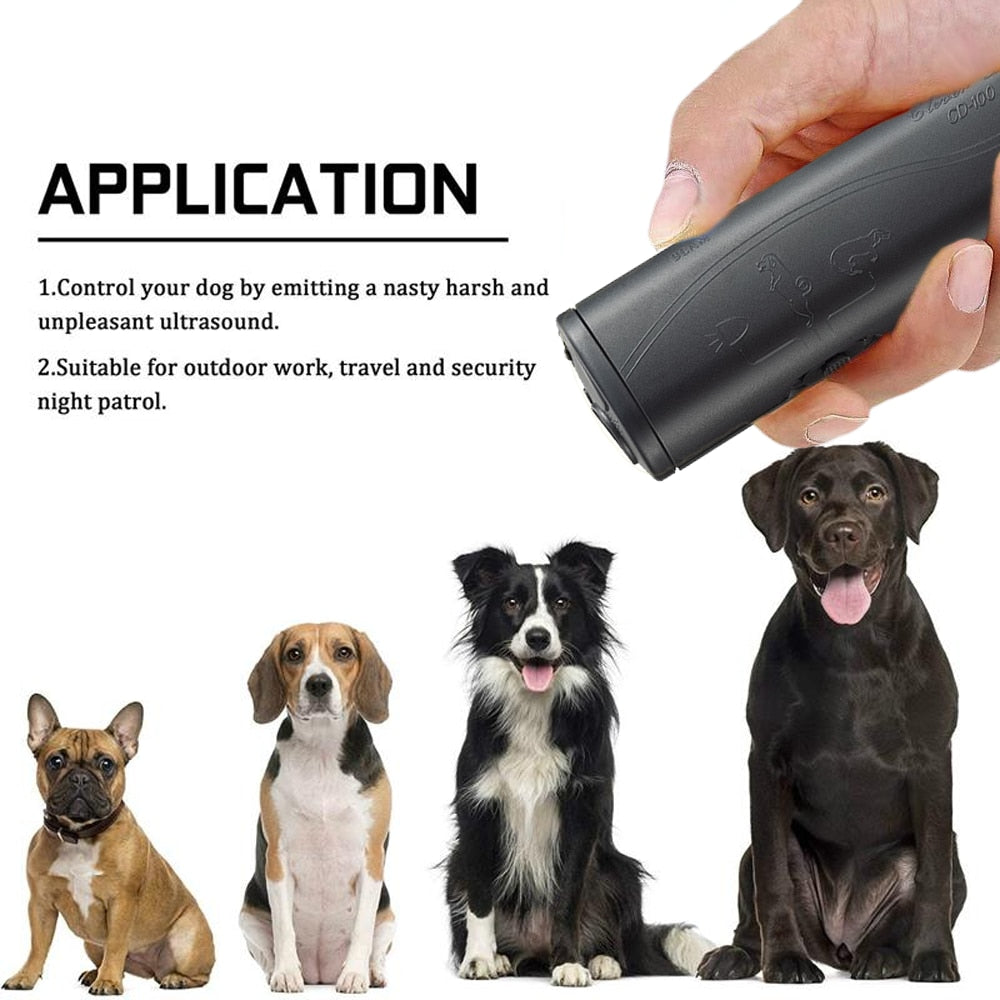 3-in-1 Ultrasonic Dog Repeller & Training Device by HitMyNeed