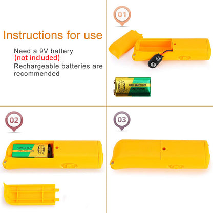 3 in 1 Ultrasonic Dog Repeller with LED Light by HitMyNeed