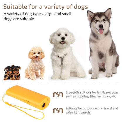 3 in 1 Ultrasonic Dog Repeller with LED Light by HitMyNeed