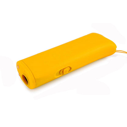 3 in 1 Ultrasonic Dog Repeller with LED Light yellow by HitMyNeed