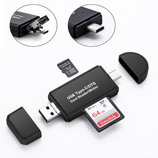 3-in-1 USB Type-C OTG Card Reader and Adapter by HitMyNeed