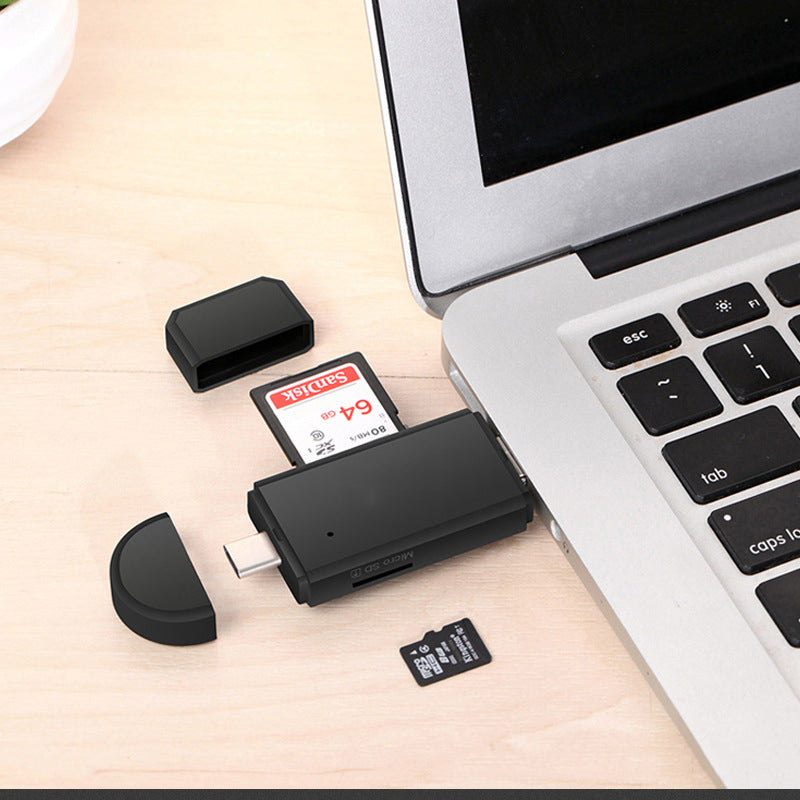 3-in-1 USB Type-C OTG Card Reader and Adapter by HitMyNeed