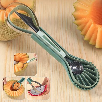 3-in-1 Watermelon Slicer, Scoop & Carving Knife by HitMyNeed