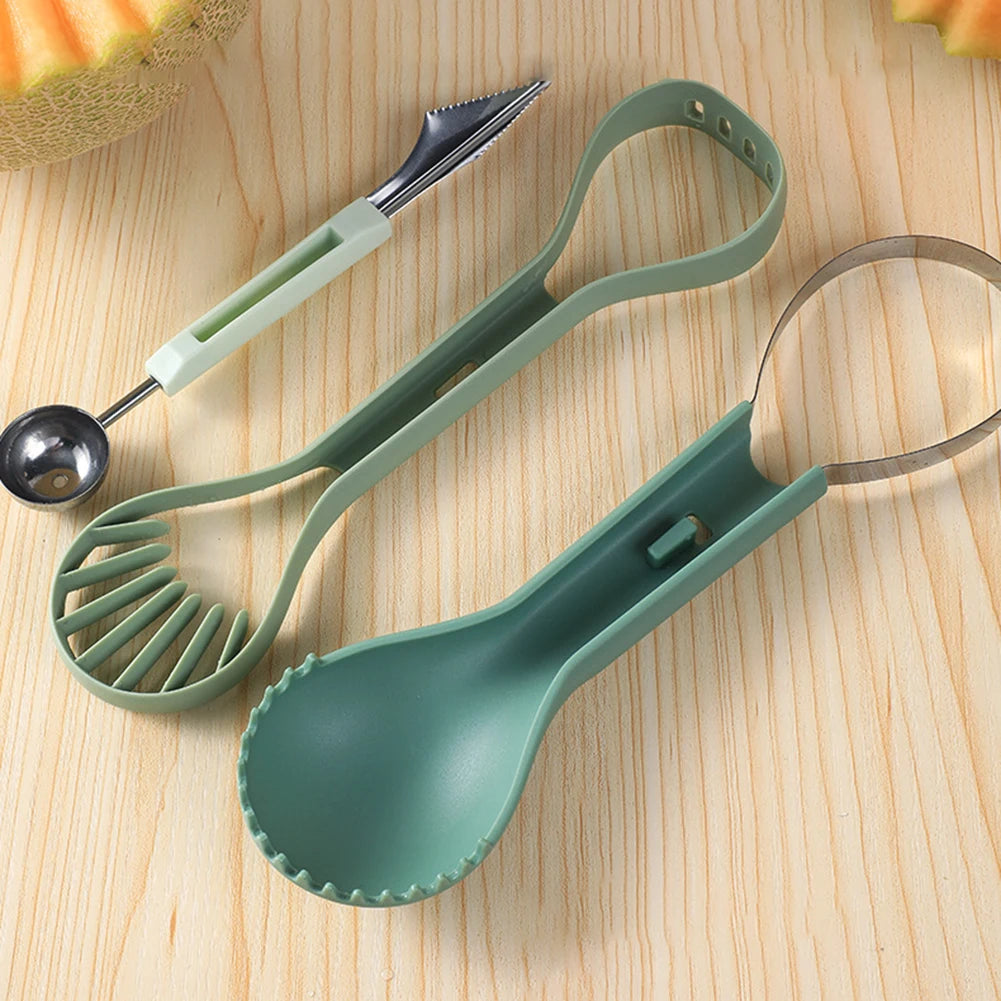 3-in-1 Watermelon Slicer, Scoop & Carving Knife by HitMyNeed