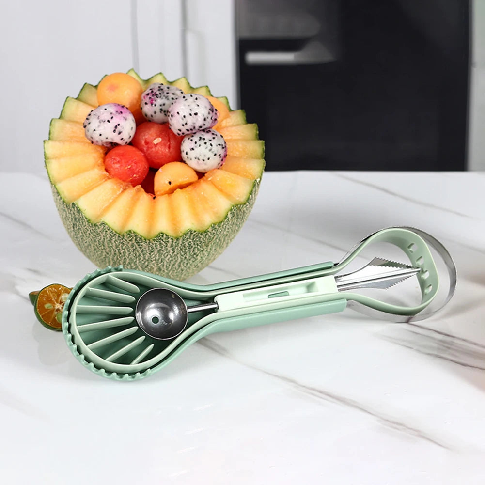 3-in-1 Watermelon Slicer, Scoop & Carving Knife by HitMyNeed