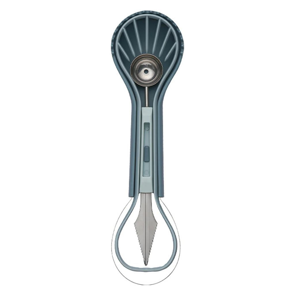 3-in-1 Watermelon Slicer, Scoop & Carving Knife b by HitMyNeed