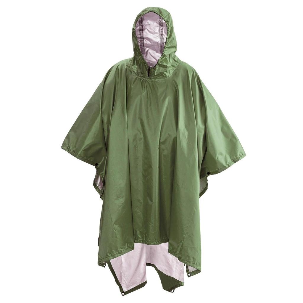 3-in-1 Waterproof Military Outdoor Rain Poncho old-army-green by HitMyNeed