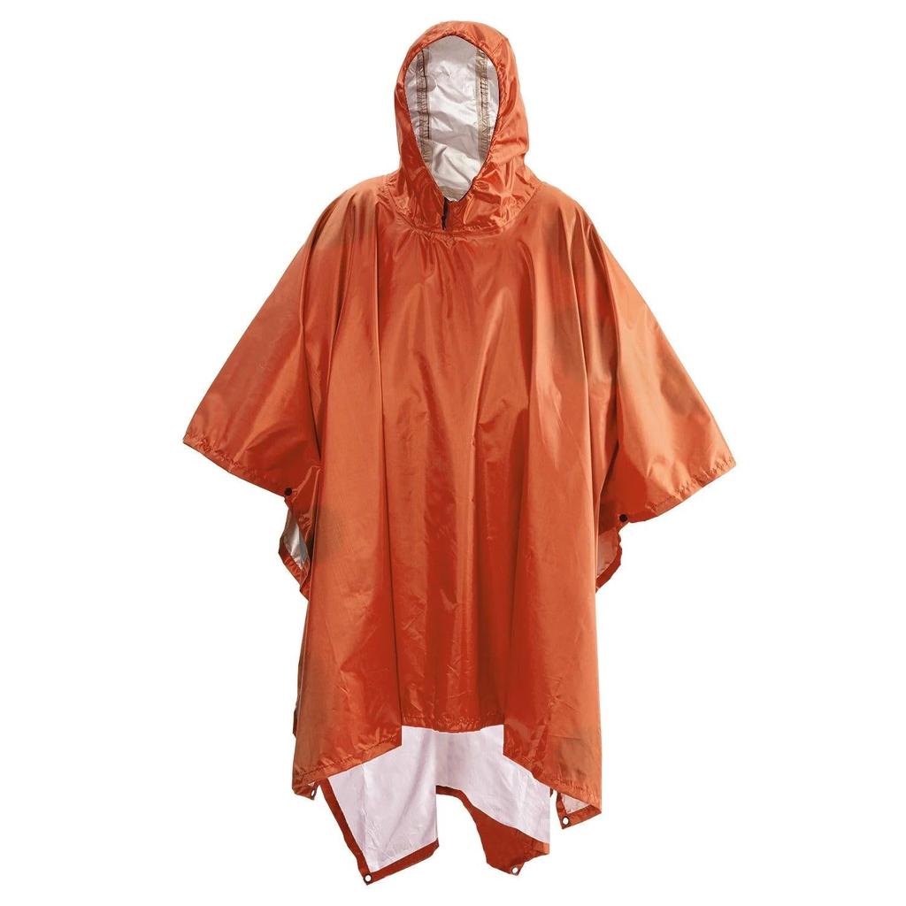 3-in-1 Waterproof Military Outdoor Rain Poncho old-orange by HitMyNeed