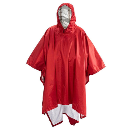 3-in-1 Waterproof Military Outdoor Rain Poncho old-red by HitMyNeed