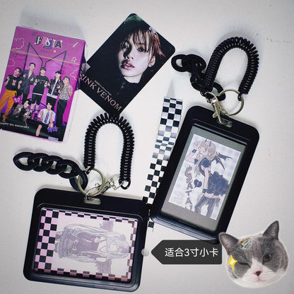 3-Inch Clear Plastic K‑Pop Photocard Holder Keychain by HitMyNeed