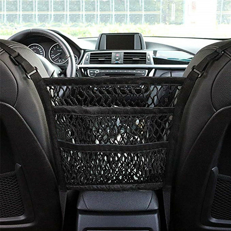 3-Layer Car Seat Organizer Mesh Net Bag by HitMyNeed