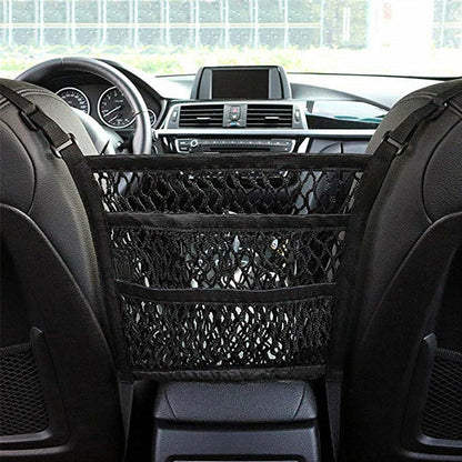 3-Layer Car Seat Organizer Mesh Net Bag by HitMyNeed