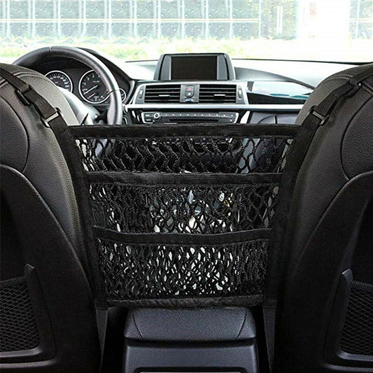 3-Layer Car Seat Organizer Mesh Net Bag by HitMyNeed