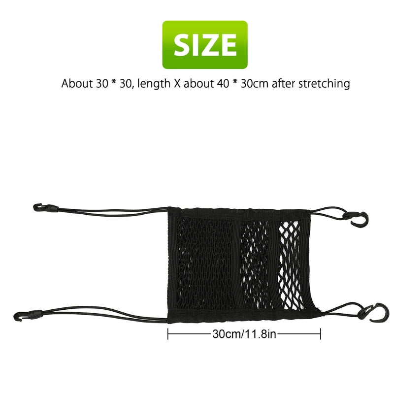 3-Layer Car Seat Organizer Mesh Net Bag by HitMyNeed