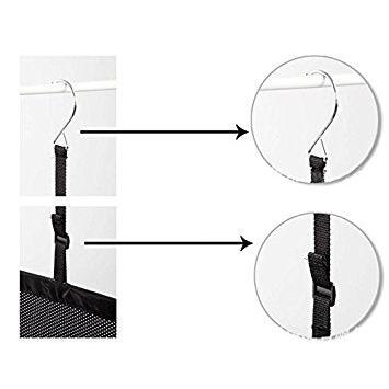 3-Layer Mesh Hanging Closet Organizer with Hooks by HitMyNeed