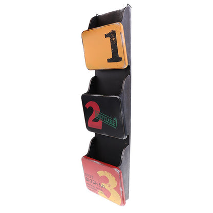 3-Layer Wood Wall Mail Organizer Rack by HitMyNeed